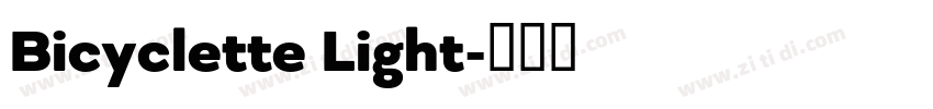 Bicyclette Light字体转换